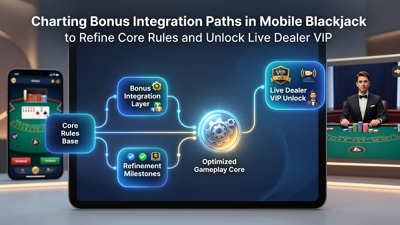 Visualisierung von Live-Dealer-VIP-Zugangsstufen und Bonusfortschritten in mobilen Blackjack-Sitzungen