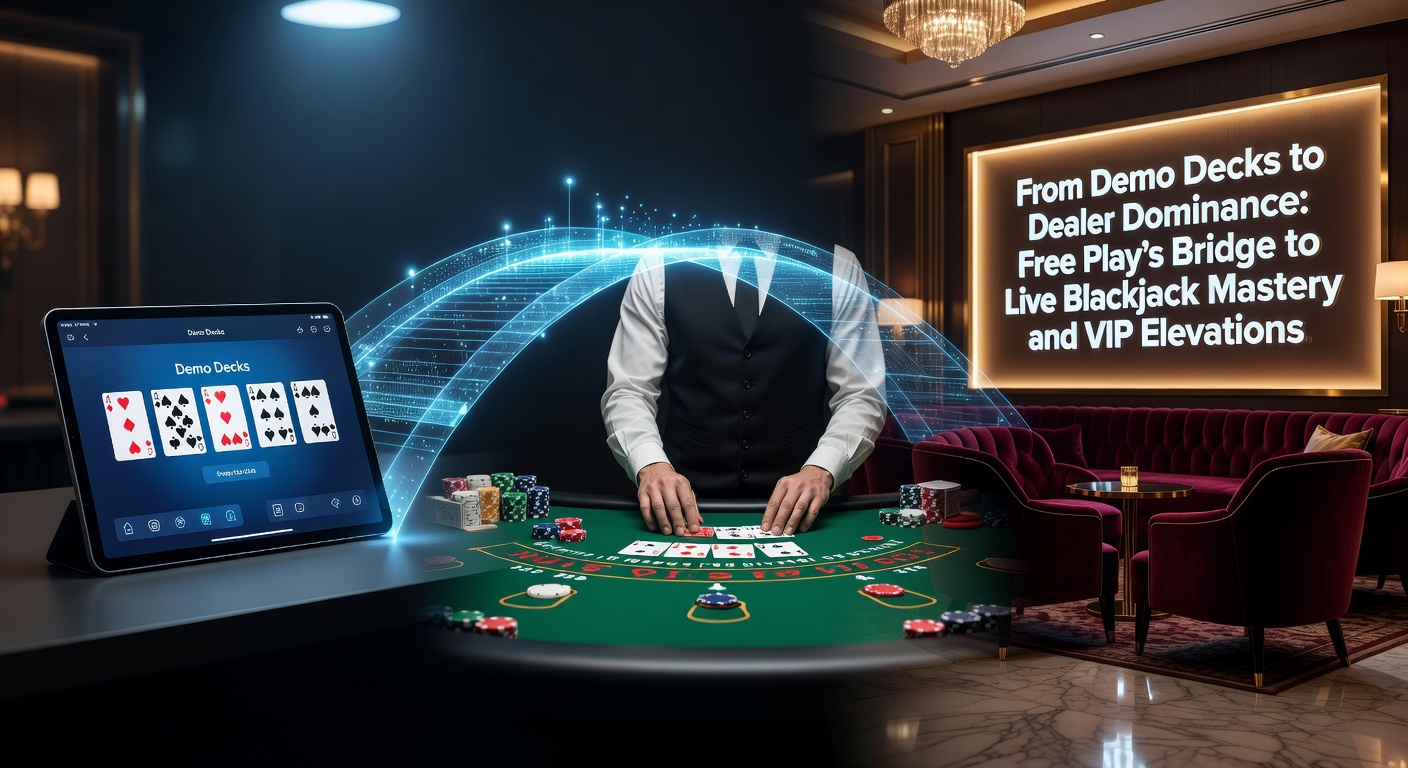 Spieler am Übergang von Demo- zu Live-Blackjack-Tisch mit virtuellen und realen Karten