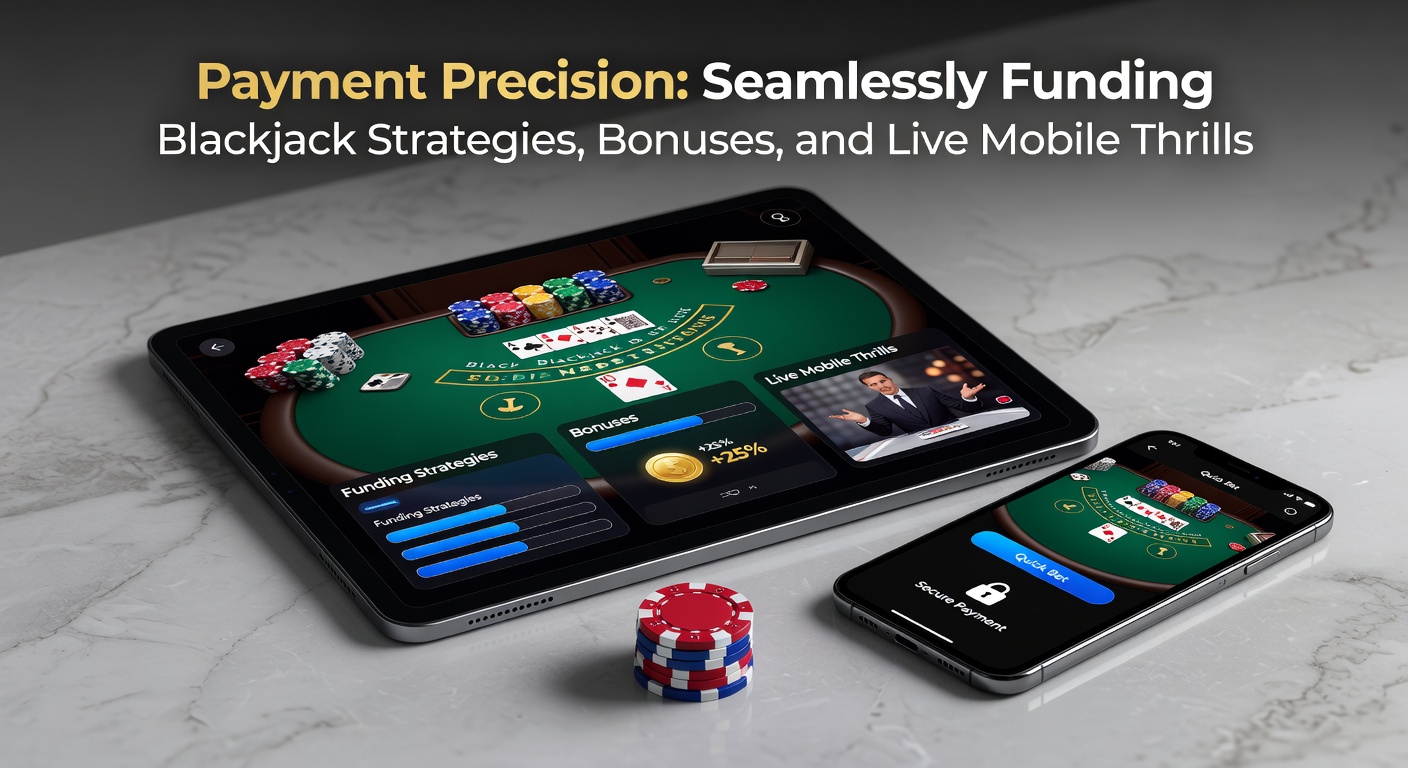 Moderne Zahlungsmethoden auf einem Smartphone-Bildschirm, die Blackjack-Spiele mit Echtzeit-Transaktionen verbinden, inklusive Icons für Kartenstrategien und Live-Dealer-Tische